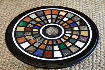 Round Table Top, Coffee Table Top, Black Table Top