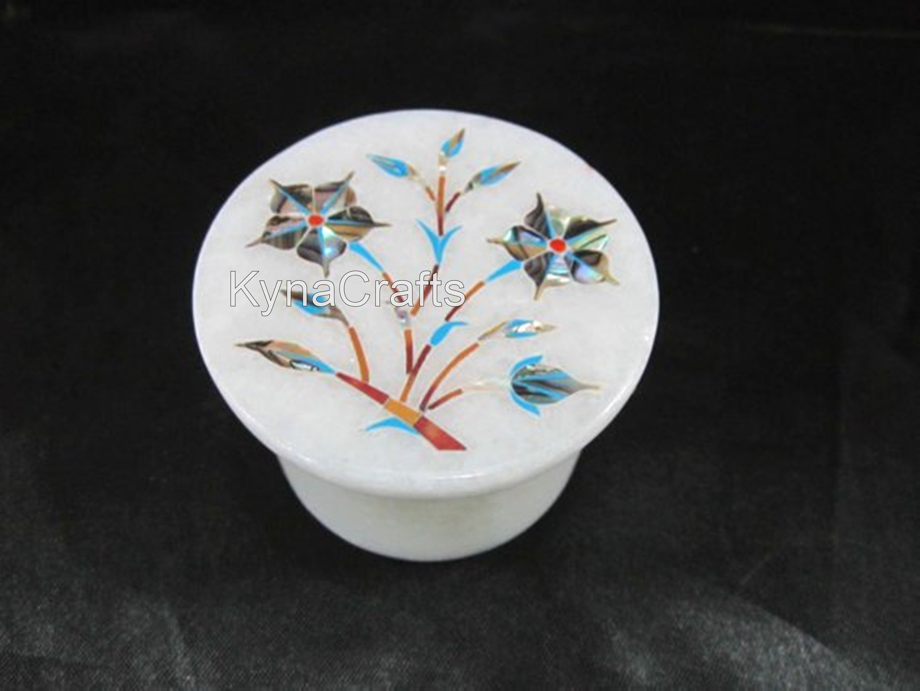 Trinket Box, White Marble Box 