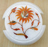 Marble Coaster Set, Floral Art Coaster Set