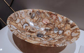 Natural Agate Handmade Sink , Agate Luxury Sink 