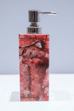 Red Agate Soap Pump , Agate Soap Dispenser 