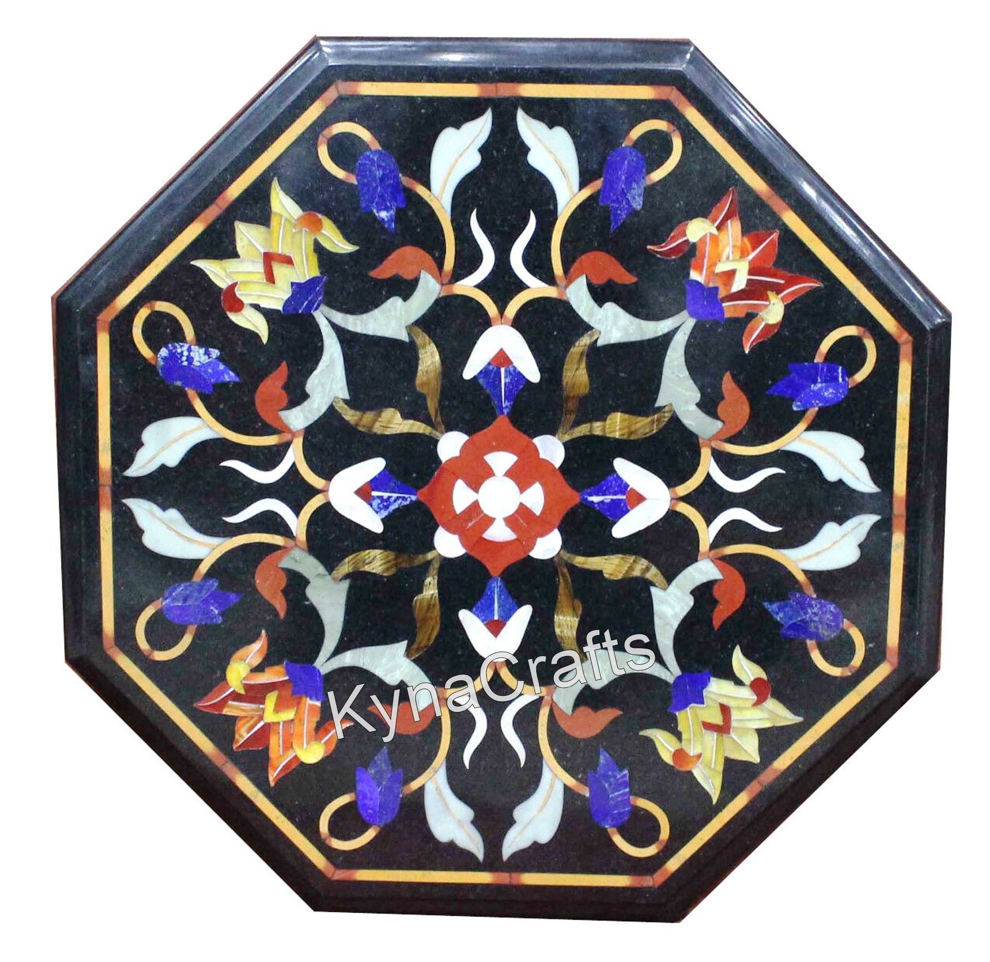 Entryway Table Top, Marble Inlay Table Top