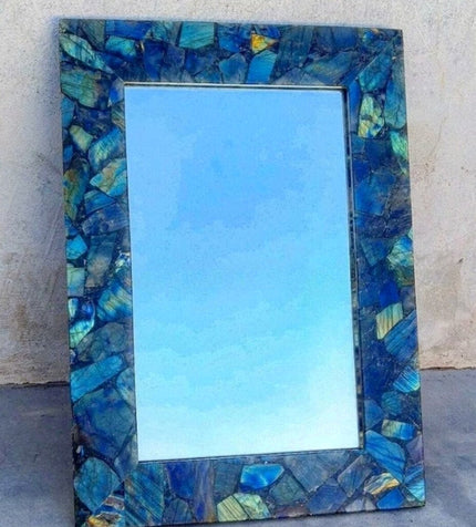 Labradorite Mirror , Handmade Mirror 