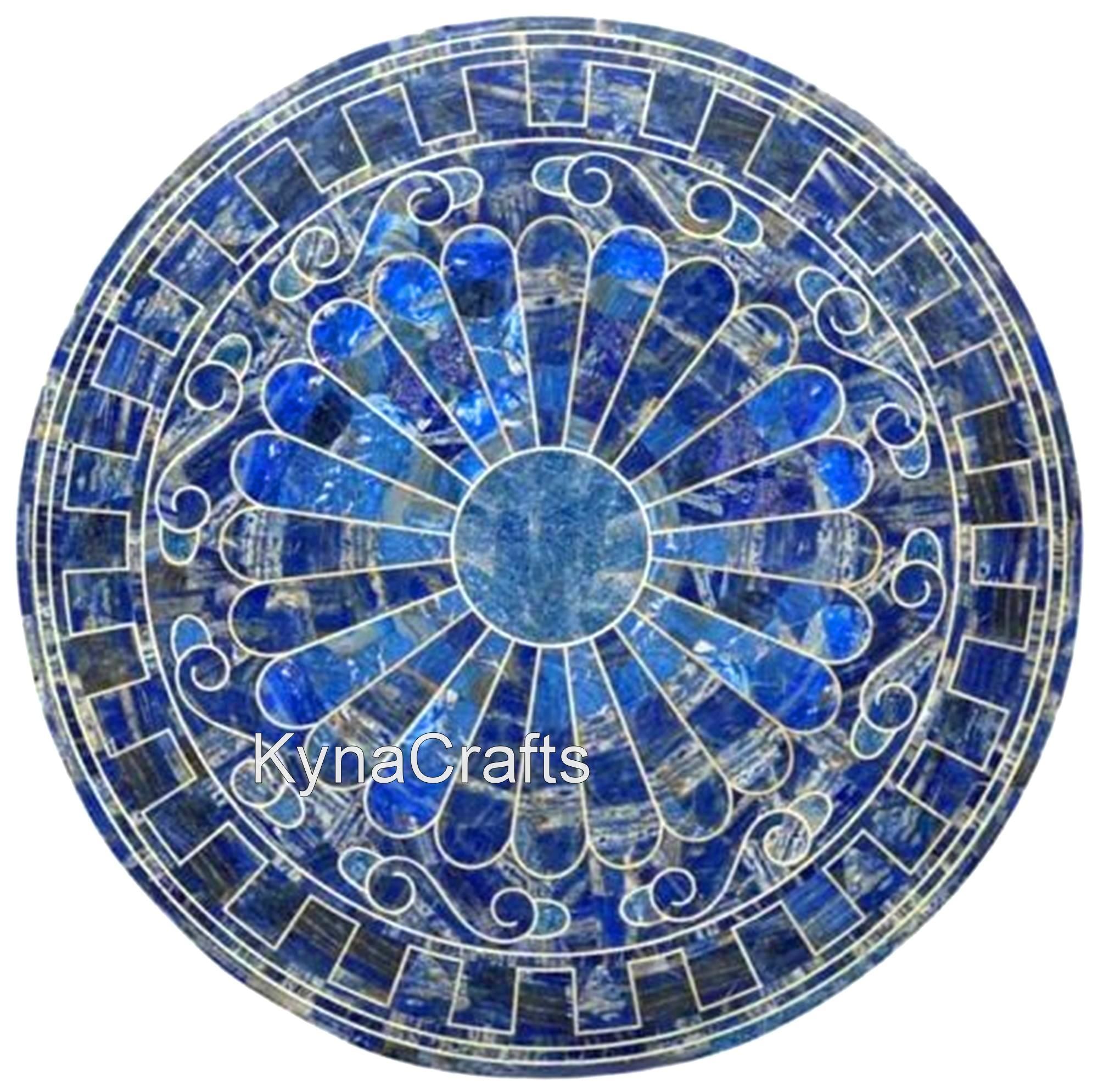 Dining Table Top, Lapis Lazuli Table  Top, Round Table Top