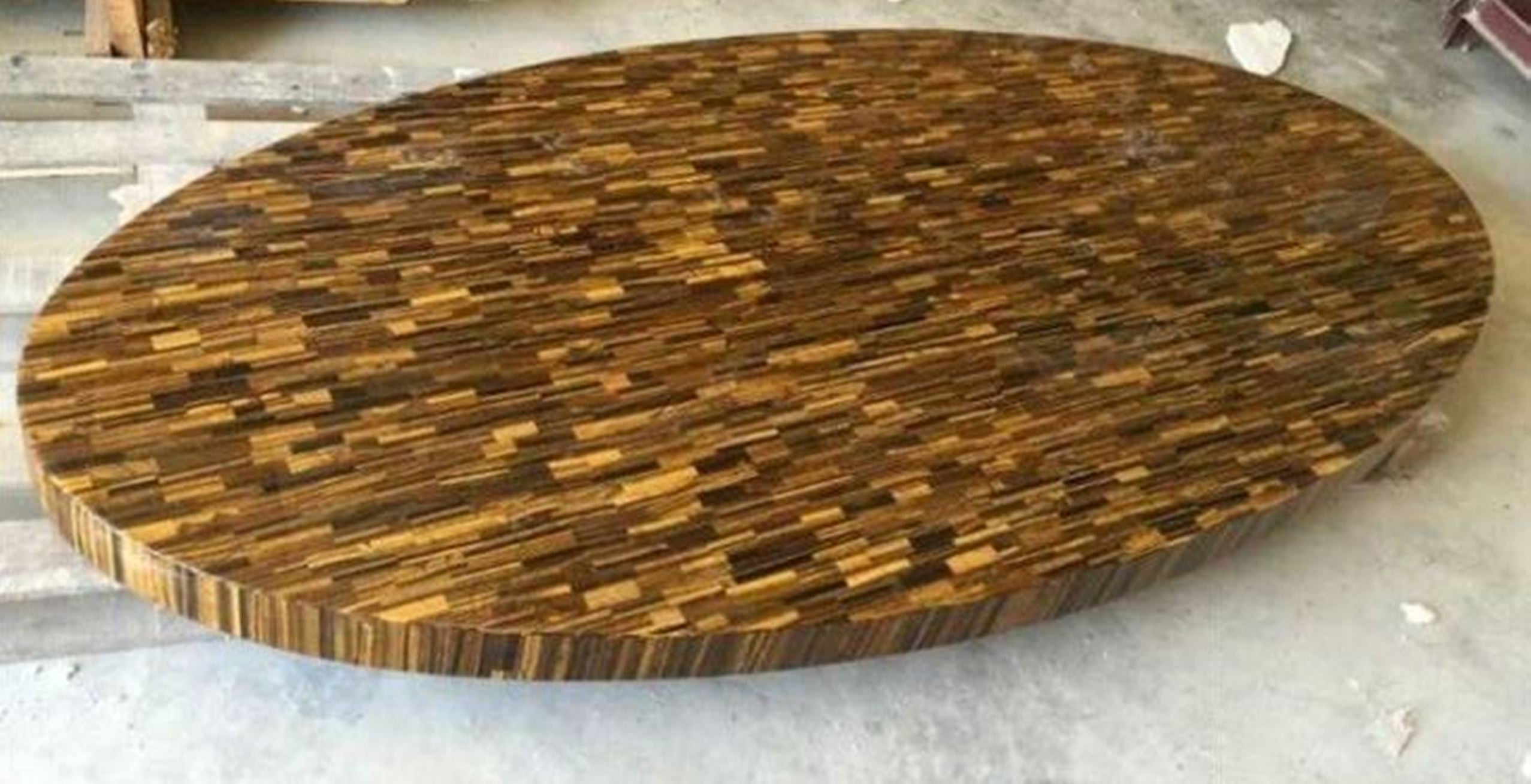 Oval Tiger Eye  Table top, Resin table Top, Dining Table top