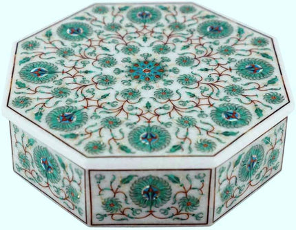 Jewelry Box , Malachite Stone Box 