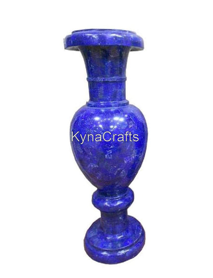 Lapis Lazuli Plant Pot , Marble Vase 