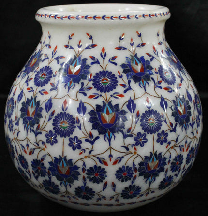 Flower Vase , Lapis Lazuli Plant Pot 