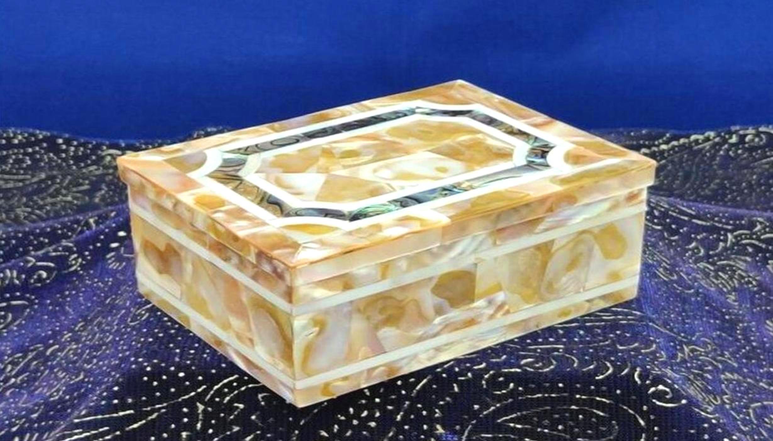 Marble Trinket Box , Handmade Box 