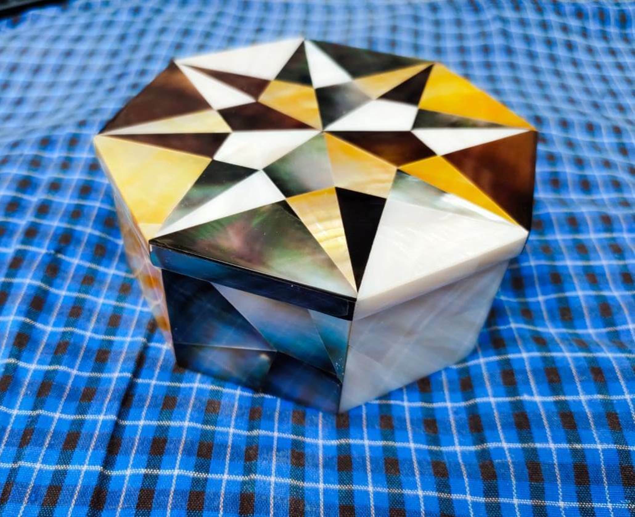 Gemstone Box , Marble Trinket Box 