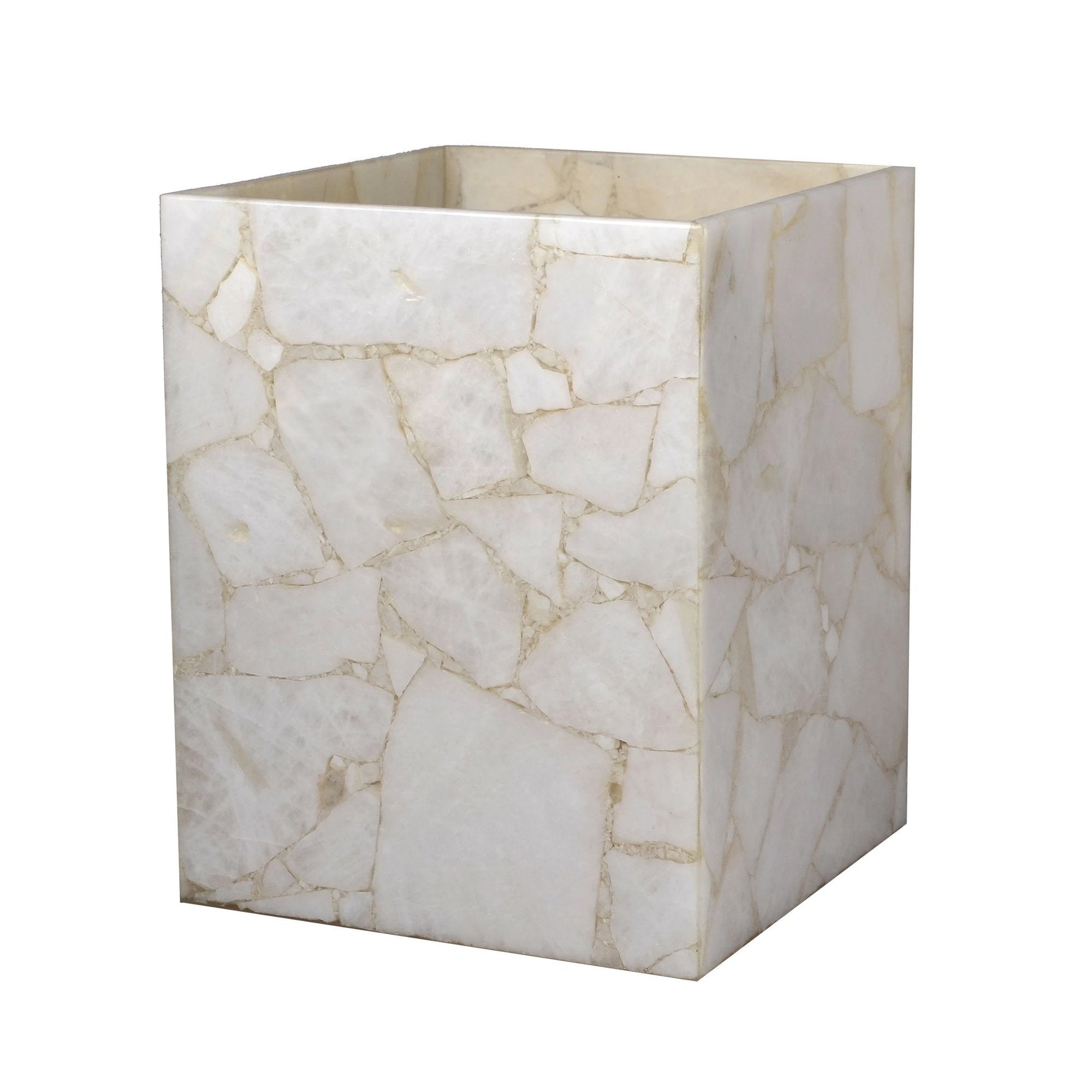 Quartz Dustbin , White Quartz Acessories 