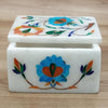 White Marble Box , Inlaid Marble Box 