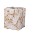 White Quartz Paper Holder Box , Quartz Dustbin 