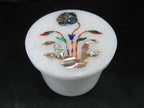 Round Marble Box , Inlaid Box 