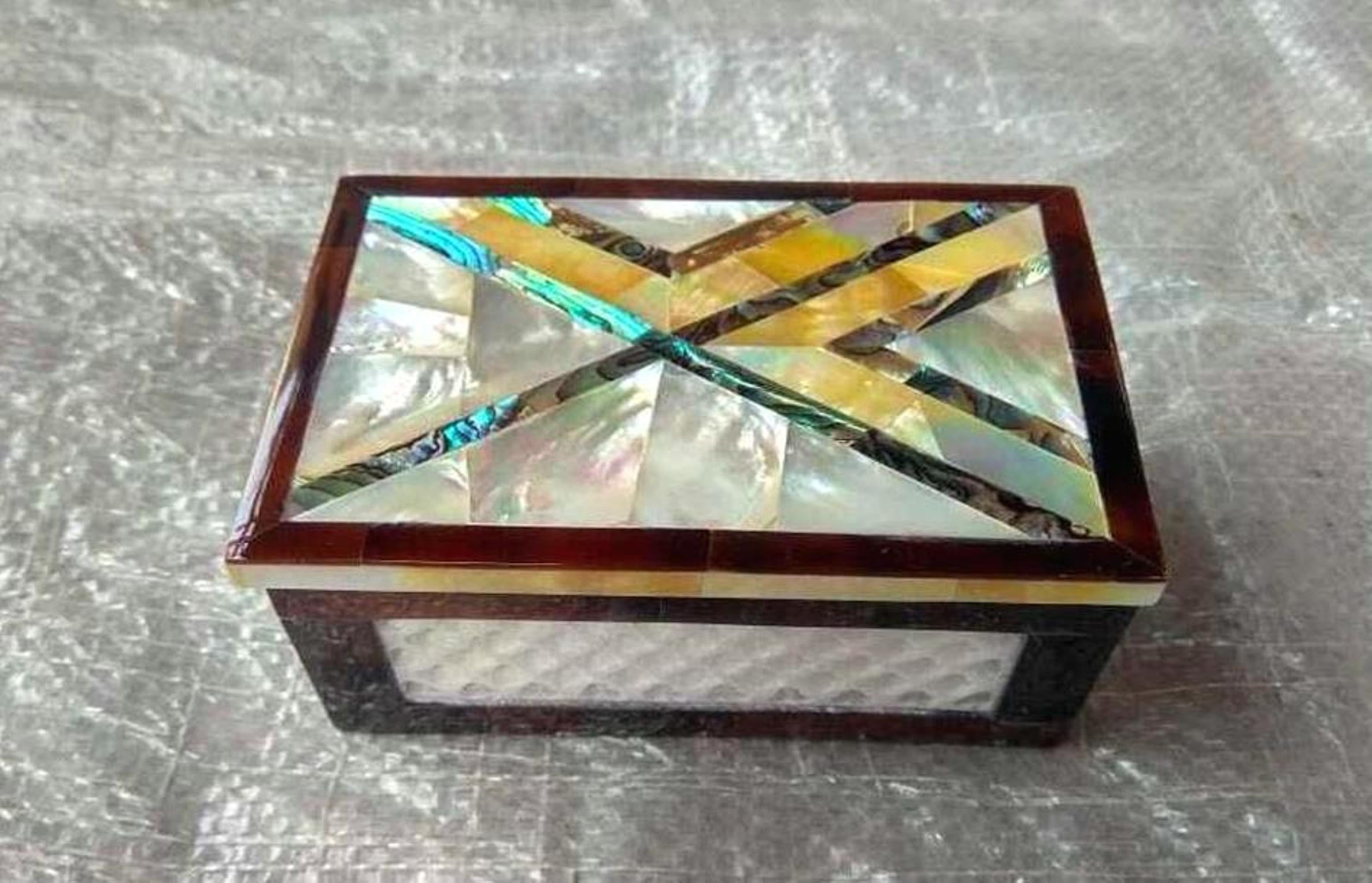 Gemstone Cuff Link Box , Tie Clip Box 