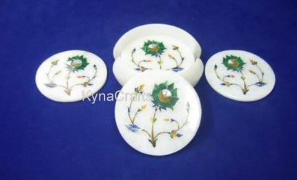 Floral Art Coaster Set ,Handmade Coaster Set 