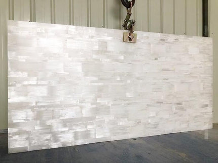 Selenite Table Top, Rectangle Table Top, Indoor Table Top