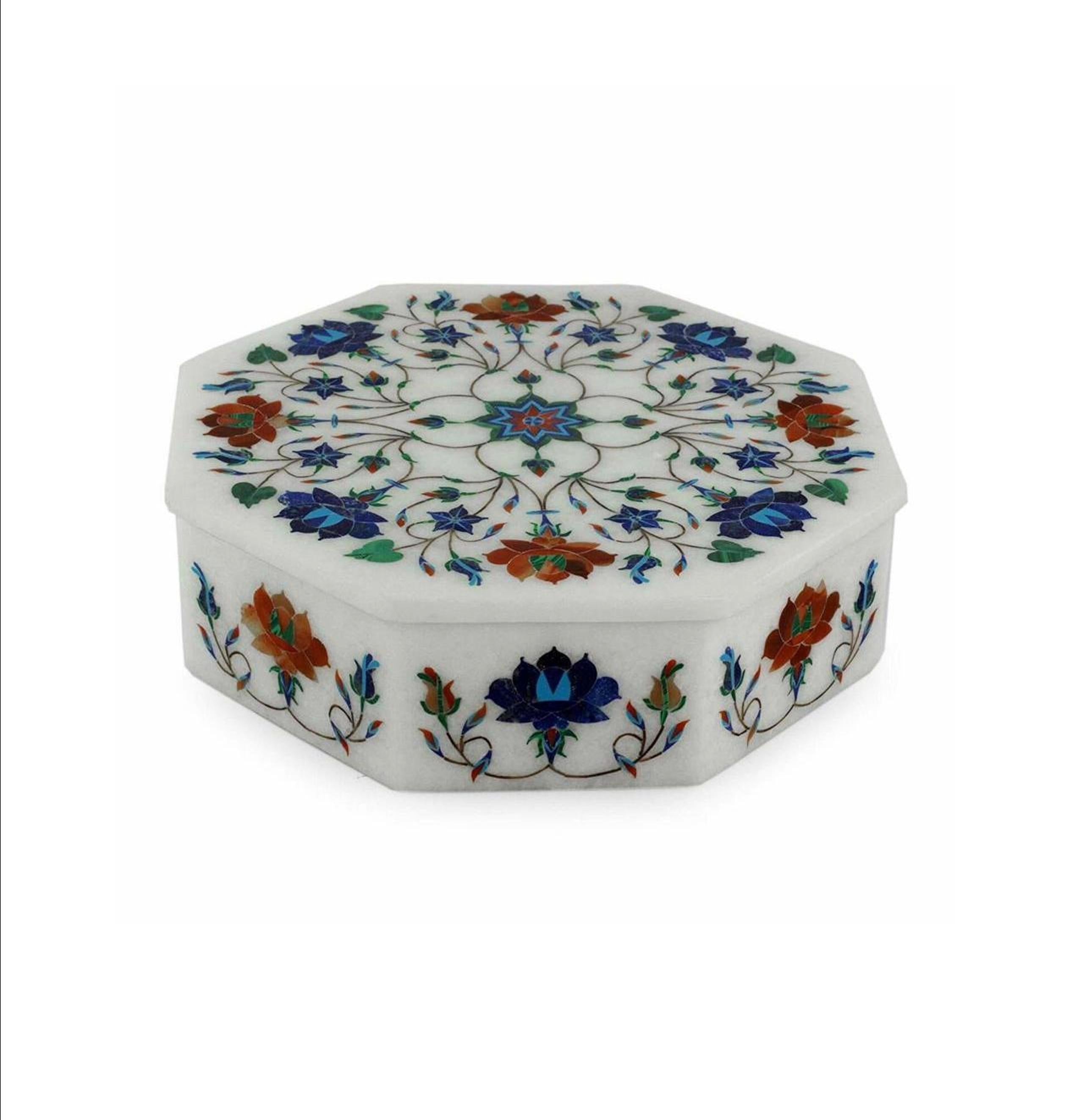 Cuff Link Box , Marble Jewelry Box 