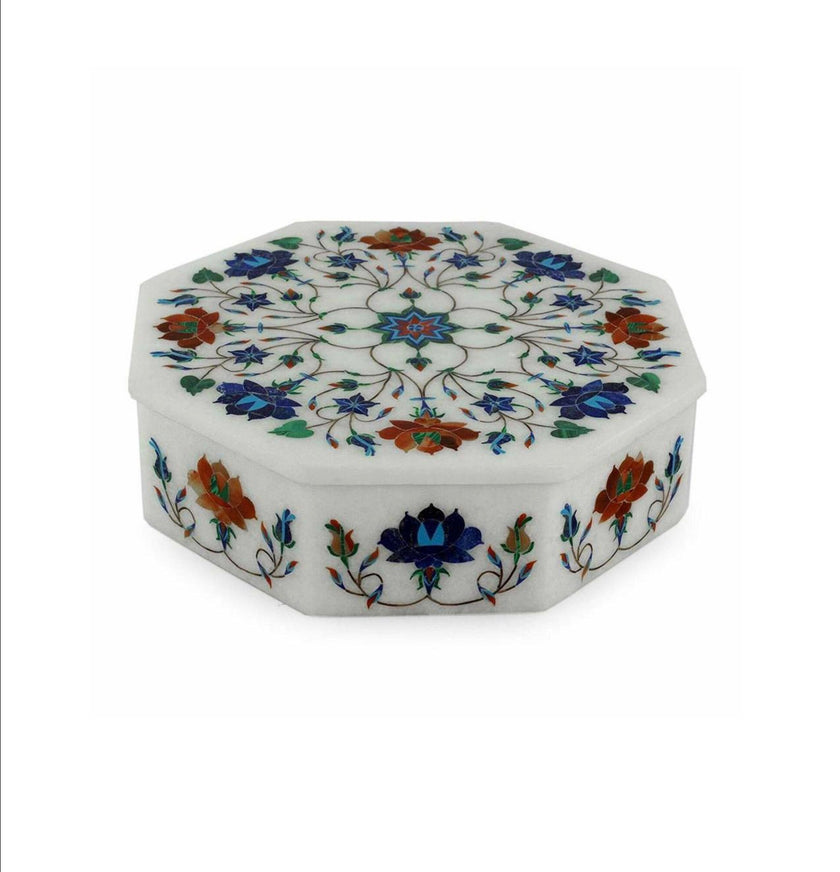 Cuff Link Box , Marble Jewelry Box 
