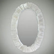 Oval Selenite Mirror , Handmade Mirror