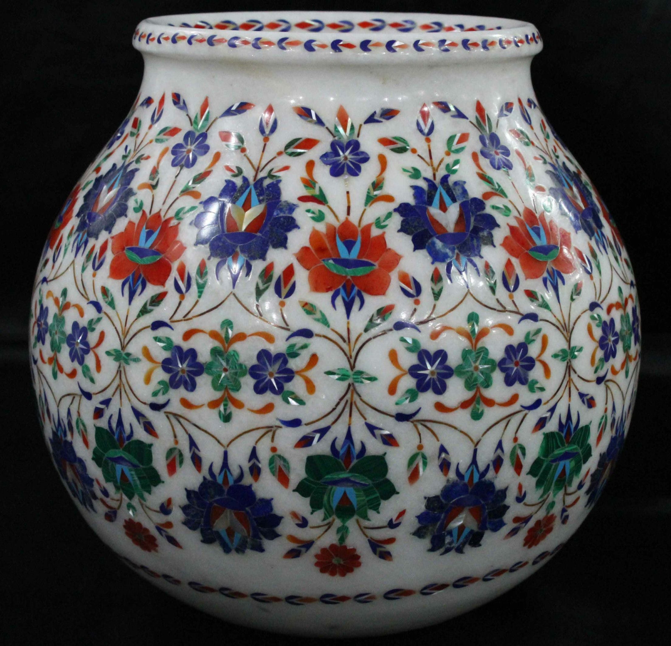 White Plant Pot , Multicolor Vase 