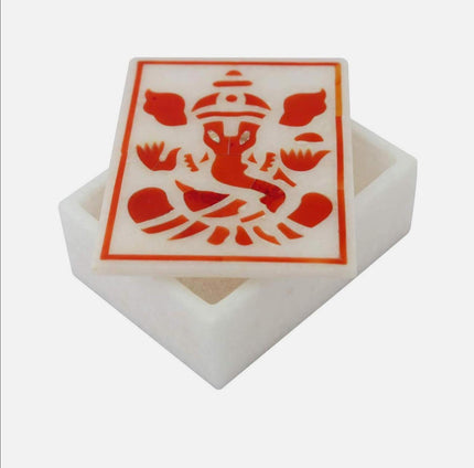 Carnelian Stone Box , Handmade Box 