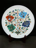 Floral Art Plate , Collectible Plate 