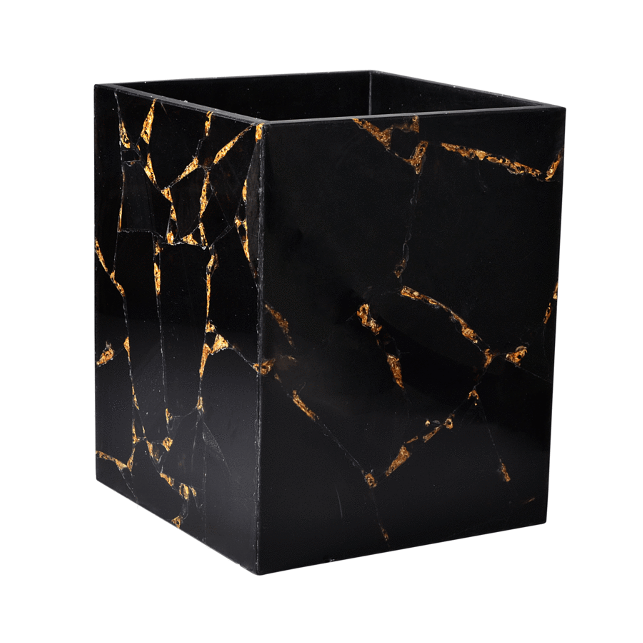 Black Dustbin , Black Marble Holder