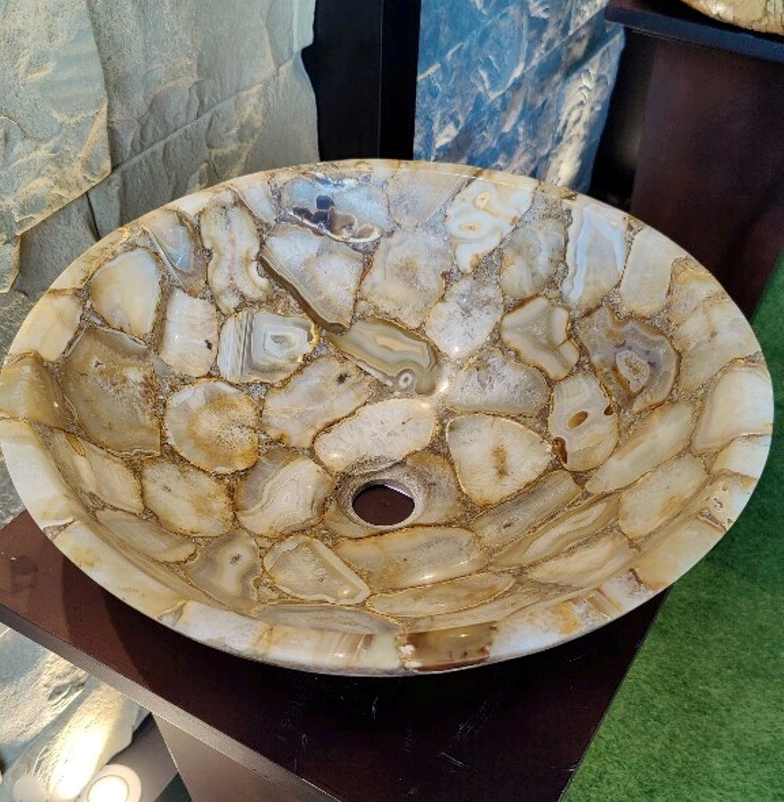 Nature Agate Sink , Handmade Sink 