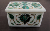 Malachite Stone Box, Rectangle Box 