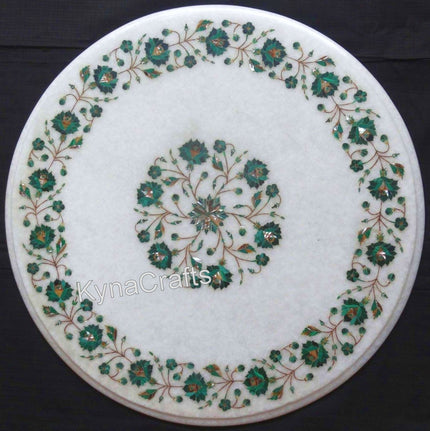 Round Table top,, Malachite Table Top, Handamde Table Top