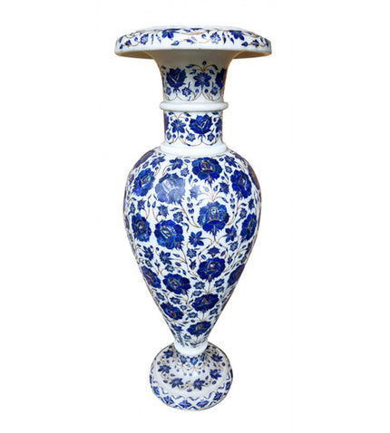 Lapis Lazuli Flower Vase , Planter 