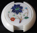 Floral Art Coaster Set , Table Master Piece