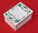 White Stone Inlay Box 