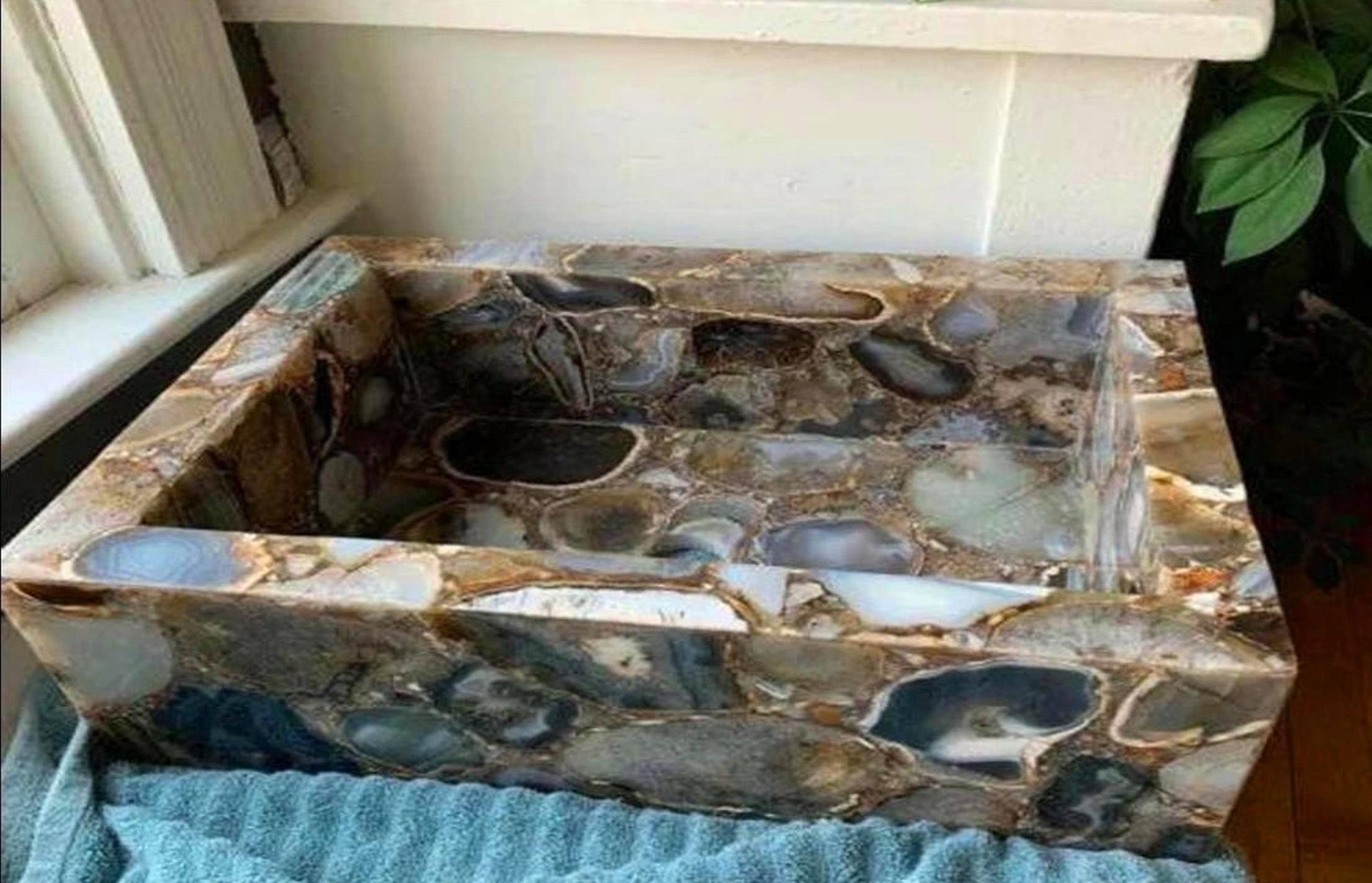 Dark Agate sink , Accessories Vessel 