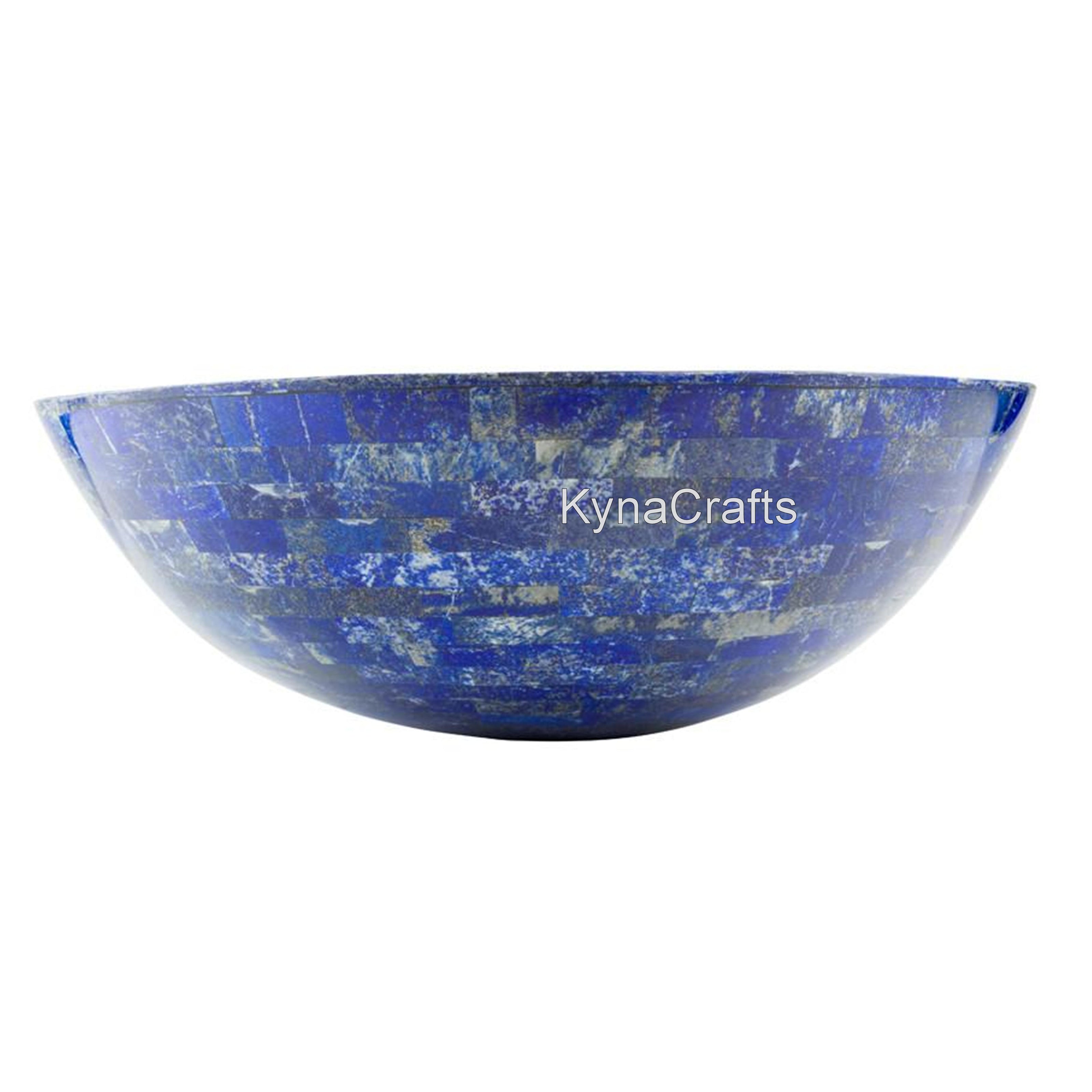 Lapis Lazuli Sink , Bathroom Wash Basin , Overlay Work Sink , Vanity Room Sink for Royal Look , Kitchen Accessories , Restaurant Handwash Bowl