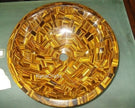 Tiger Eye Stone Random , Handwash Bowl 