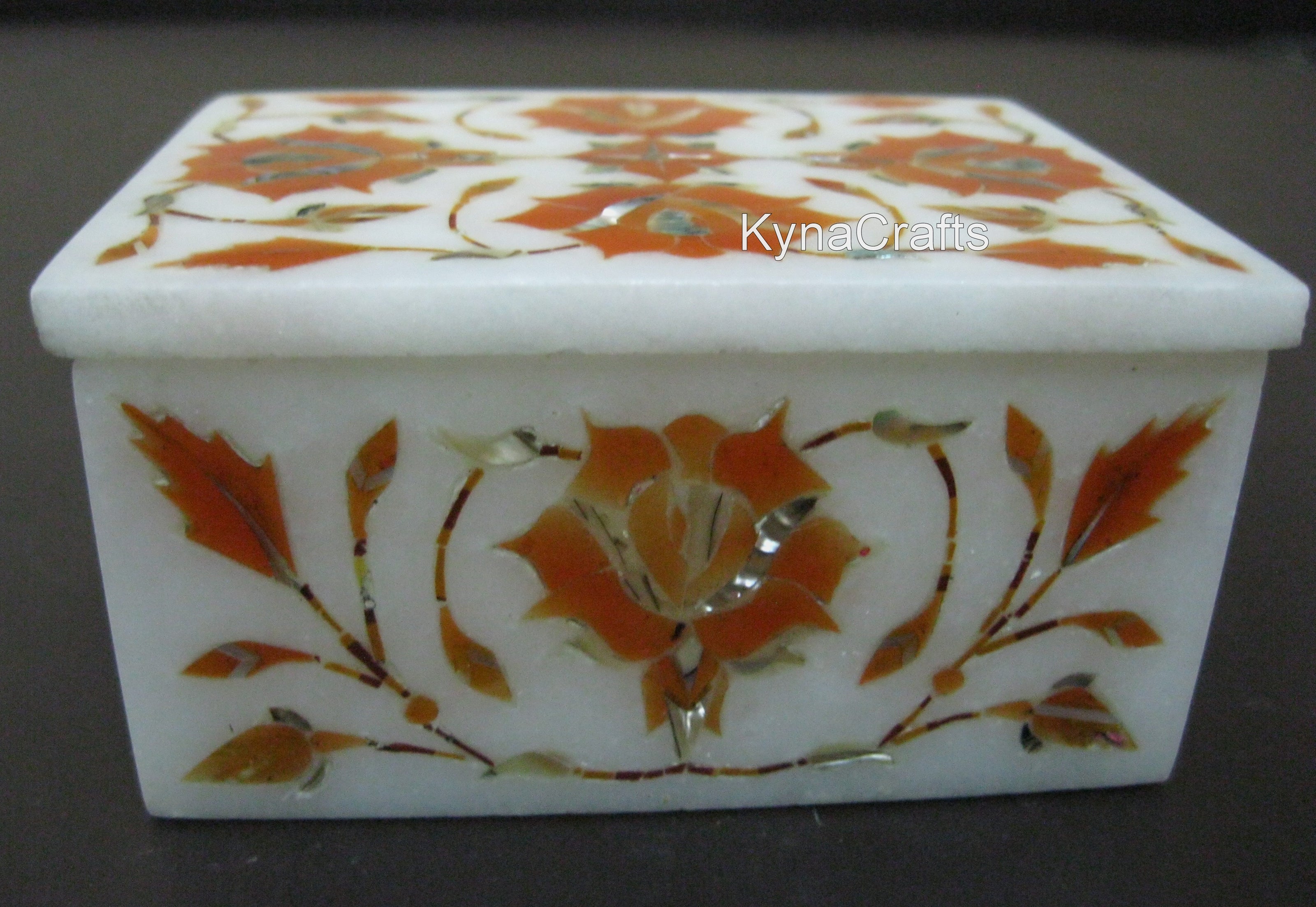 Carnelian Stone Box , Pin Box 