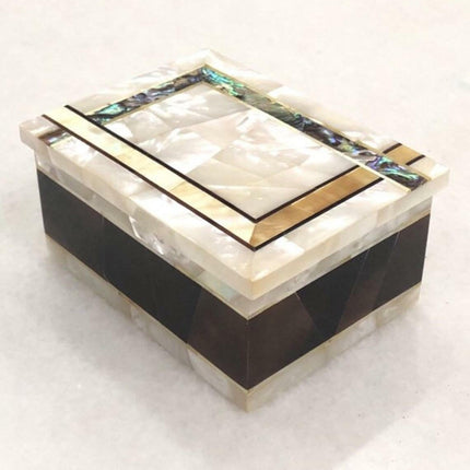 Marble Trinket Box , Stone Ring Box 