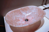 Rose Quartz Counter Top Sink , Rose Quartz Vanity Van Vessel 