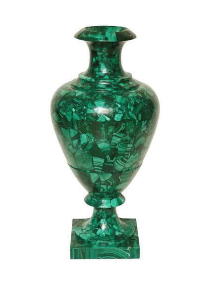 Malachite Flower Vase , Marble Flower Pot 