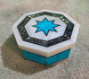 Turquoise Cosmetic Box , Home Decor Gift