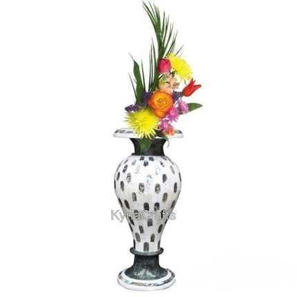 Marble Flower Pot , Random Flower Vase 