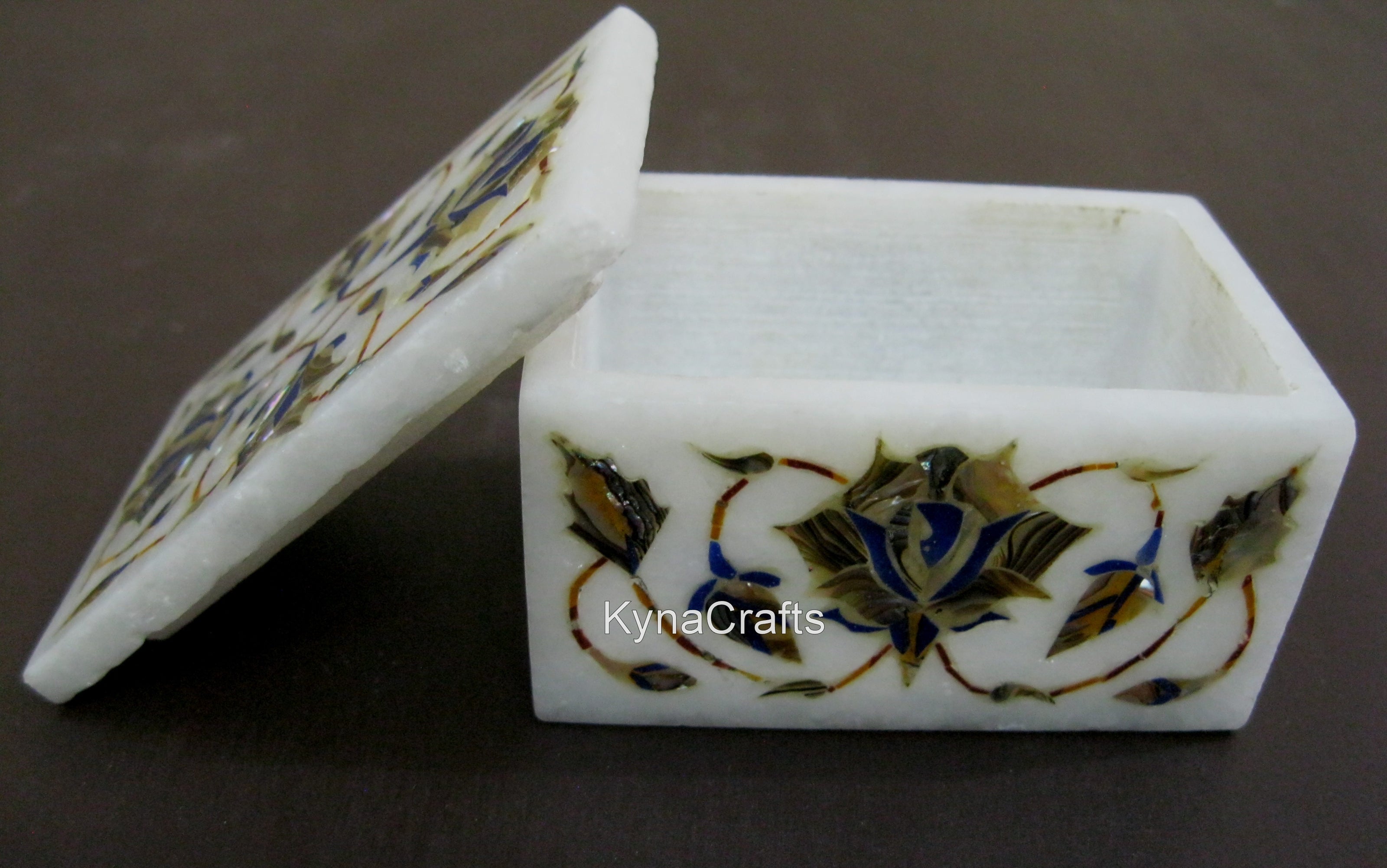 Rectangle Box, Decorative Box Multicolor Stone Box