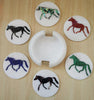 Horse Art Coaster Set , Stone Coaster Set 