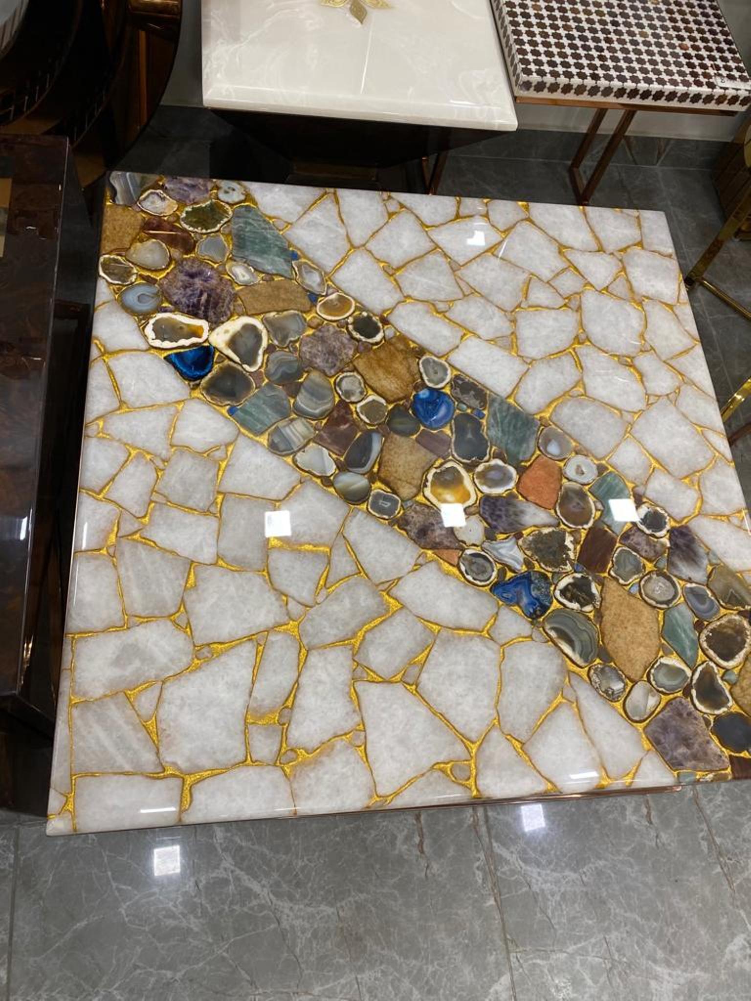 Resin Table Top, Agate Table Top, Quartz Table Top