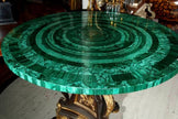 Malachite Stone Table Top. Resin Table top