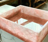 Rose Quartz Sink , Handmade Sink 