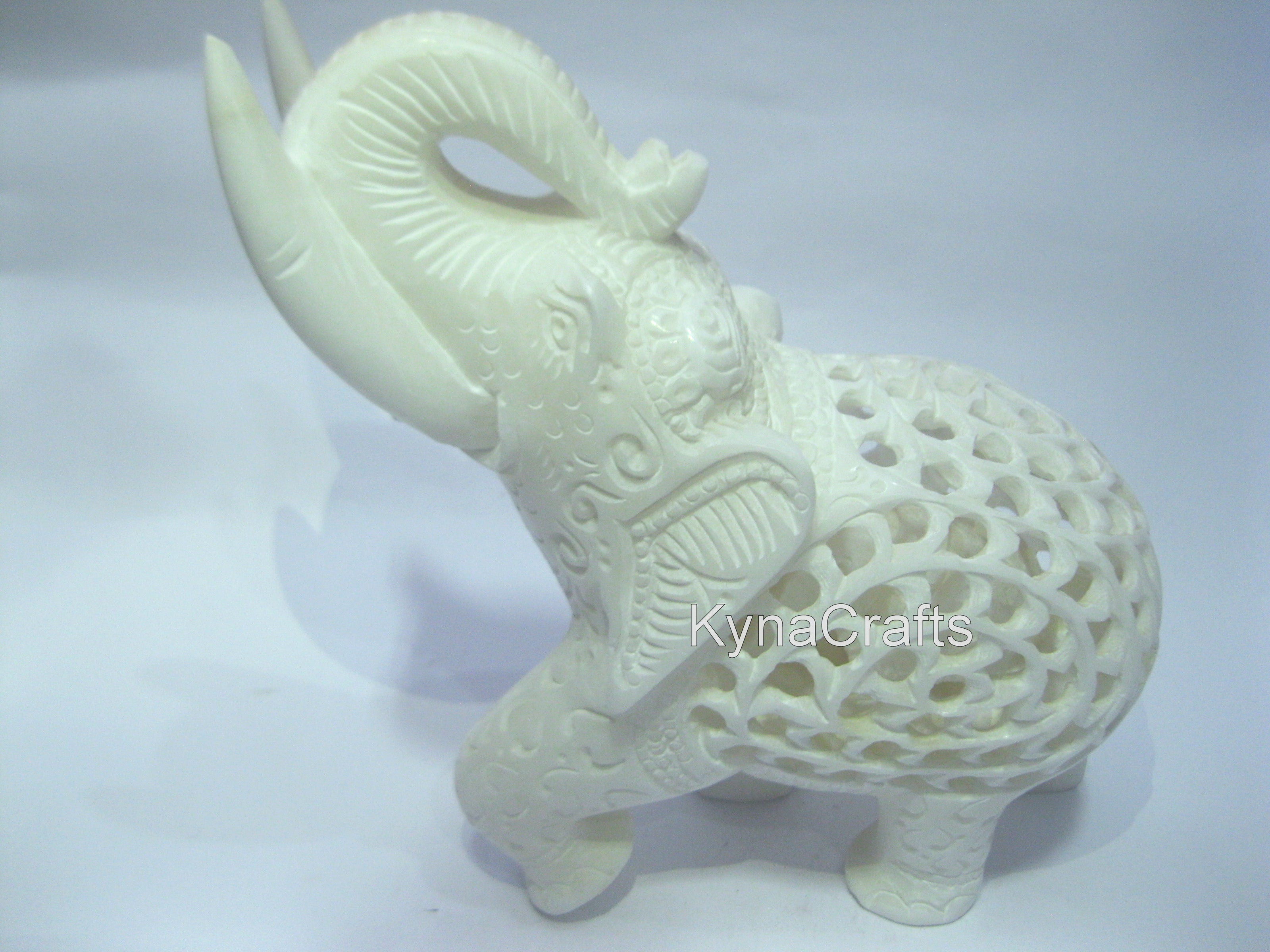 Marble Elephant Statue , Handmade Statue 