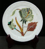 Floral Plate , Marble Gift Plate 